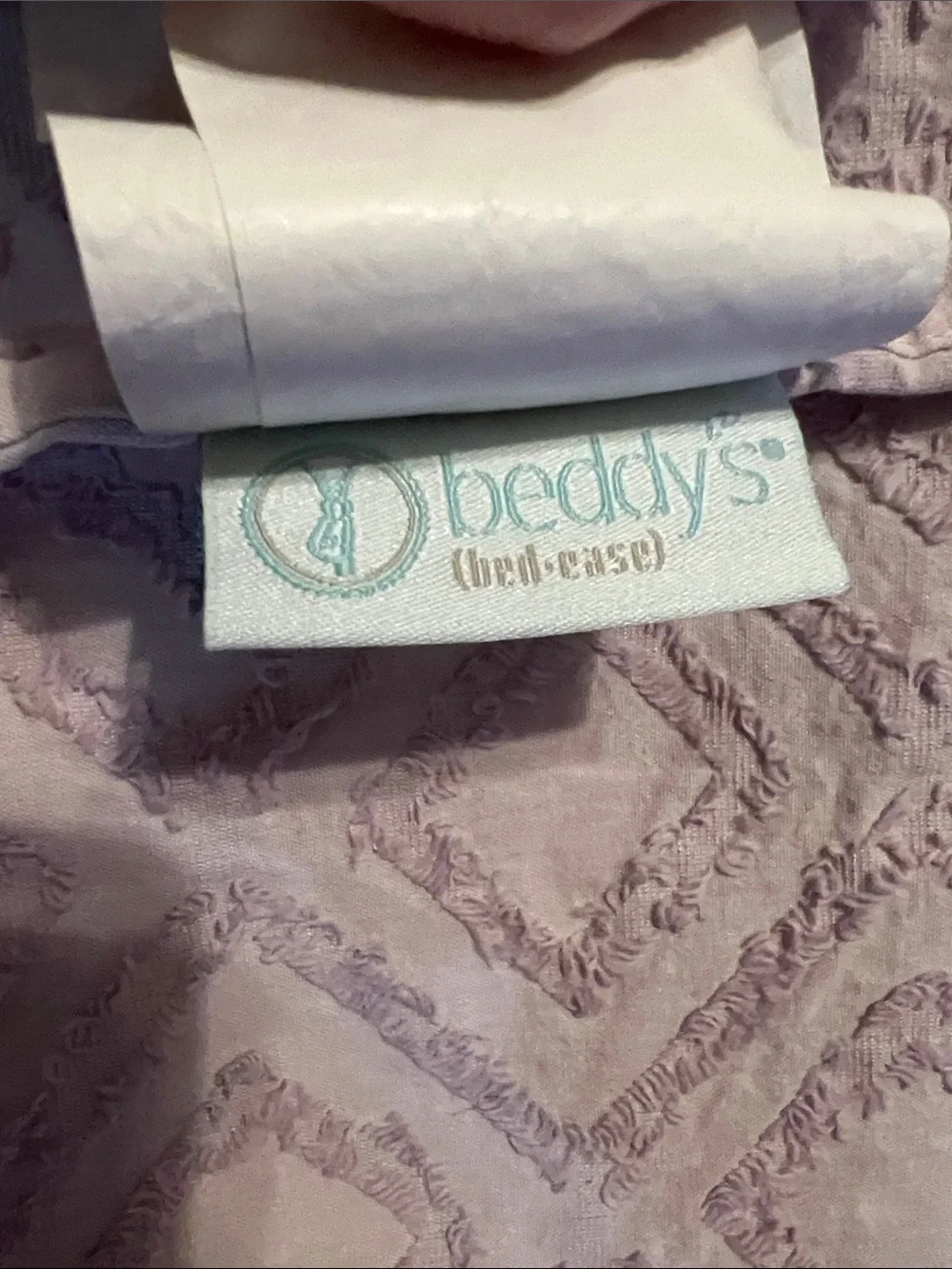 Beddy's Piper Luxe Standard Pillow Shams Lavender Purple Tufted Boho Set of 2